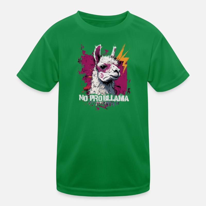 Cool llama alpaca Kids Functional T-Shirt