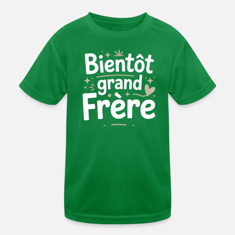 Bald ein großer Bruder Kinder Funktions-T-Shirt