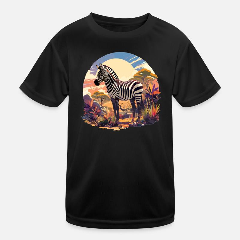 Zebras Zebra Kids Functional T-Shirt