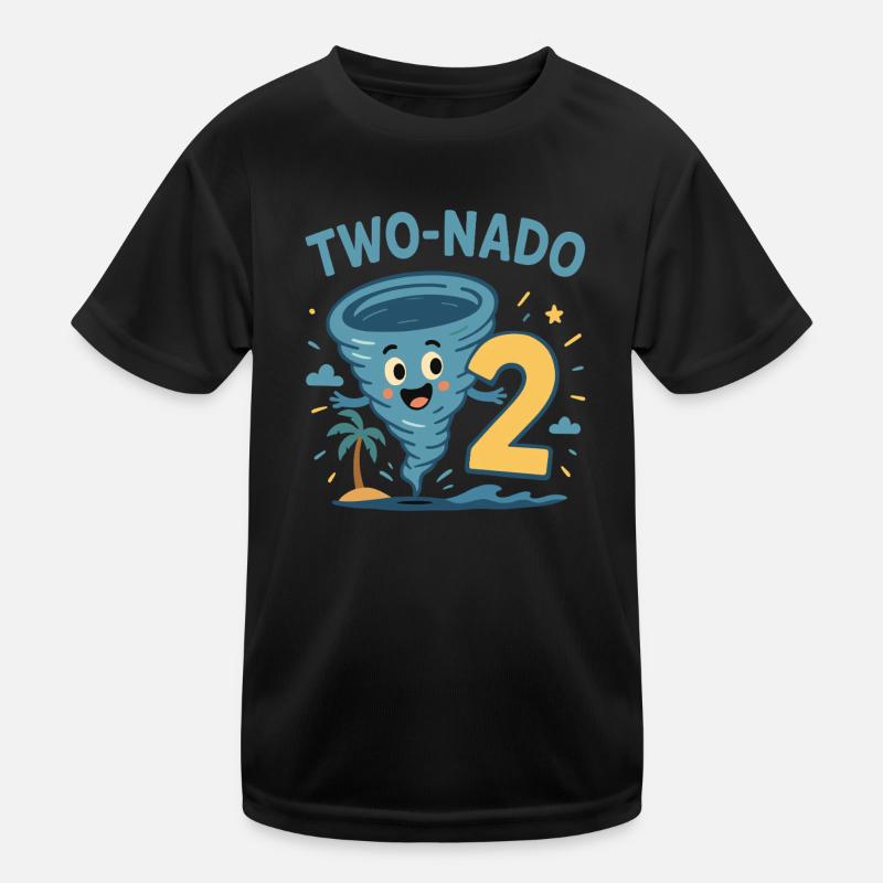 Deux Nado 2 Thème d’anniversaire tropical T-shirt sport Enfant