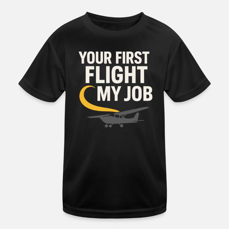 Flight Instructor Cfi Pilot Aviation Instructor Kids Functional T-Shirt