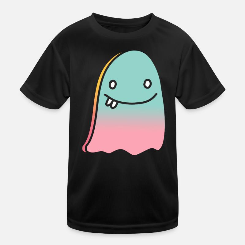Ghost doodle gradient Kids Functional T-Shirt