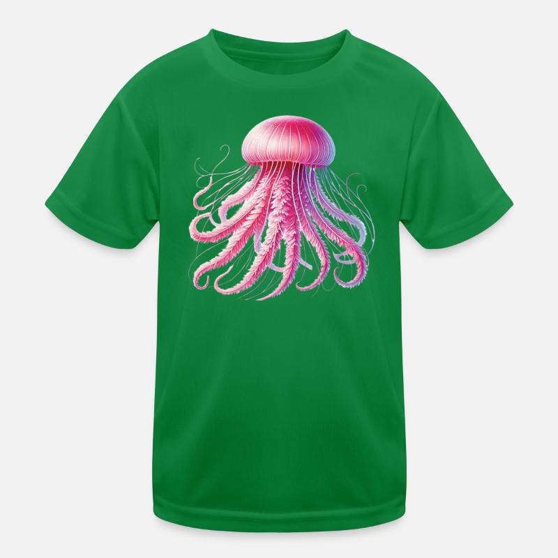 Méduse Créatures de la mer Carnaval Tentacules Méduse de feu T-shirt sport Enfant