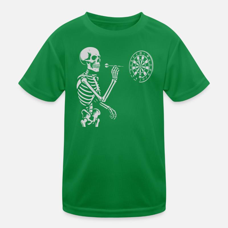 Skeleton jouant aux fléchettes T-shirt sport Enfant