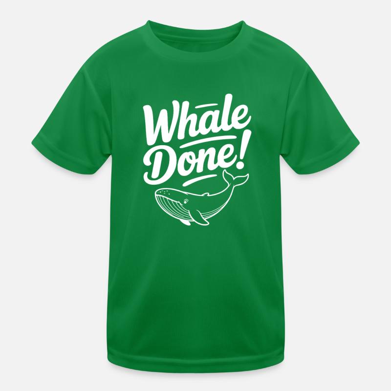 Whale Done! Kids Functional T-Shirt