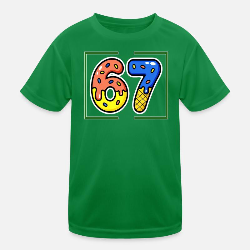 Siebenundsechzig, 67, 6, 7 Kinder Funktions-T-Shirt