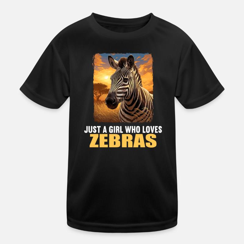 Zebras Zebra Kids Functional T-Shirt