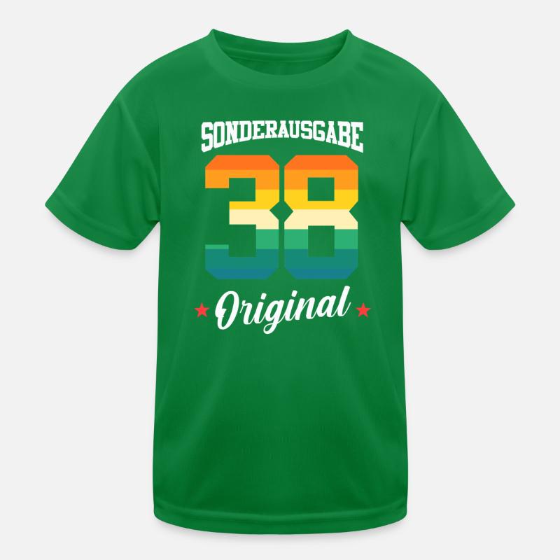 38 Birthday Kids Functional T-Shirt