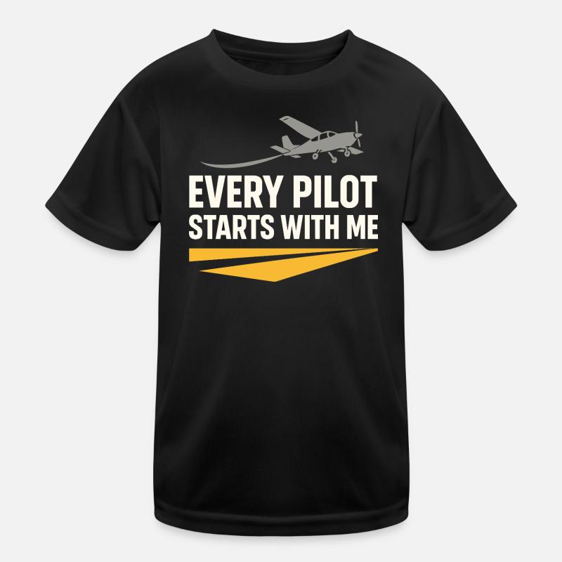 Flight Instructor Cfi Pilot Aviation Instructor Kids Functional T-Shirt