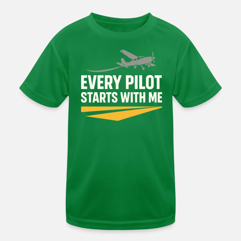 Fluglehrer Cfi Pilot Luftfahrtlehrer Kinder Funktions-T-Shirt