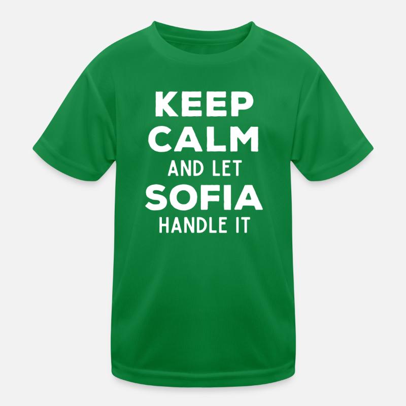 Keep Calm Lass Sofia das regeln Lustiger Spruch Kinder Funktions-T-Shirt
