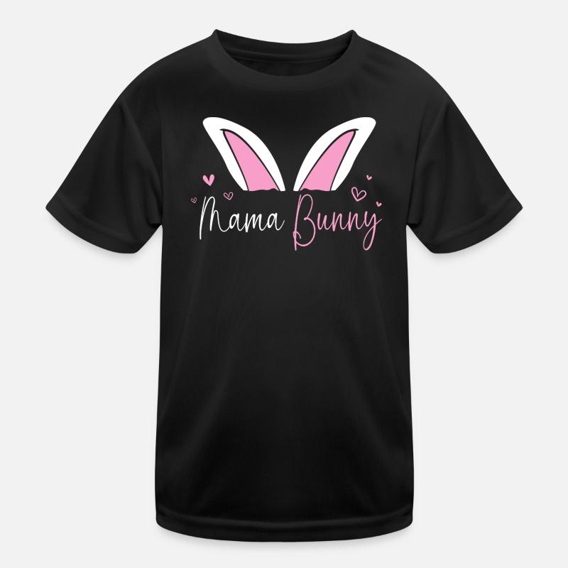 Werdende Mutter Ostern Gender Reveal Kinder Funktions-T-Shirt