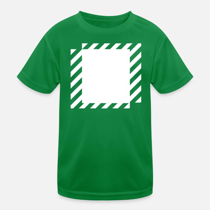  lines squares design Kids Functional T-Shirt