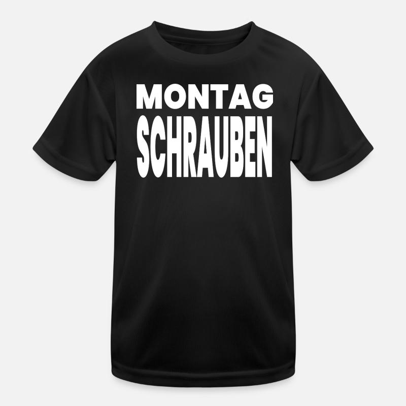 Schrauben Kinder Funktions-T-Shirt