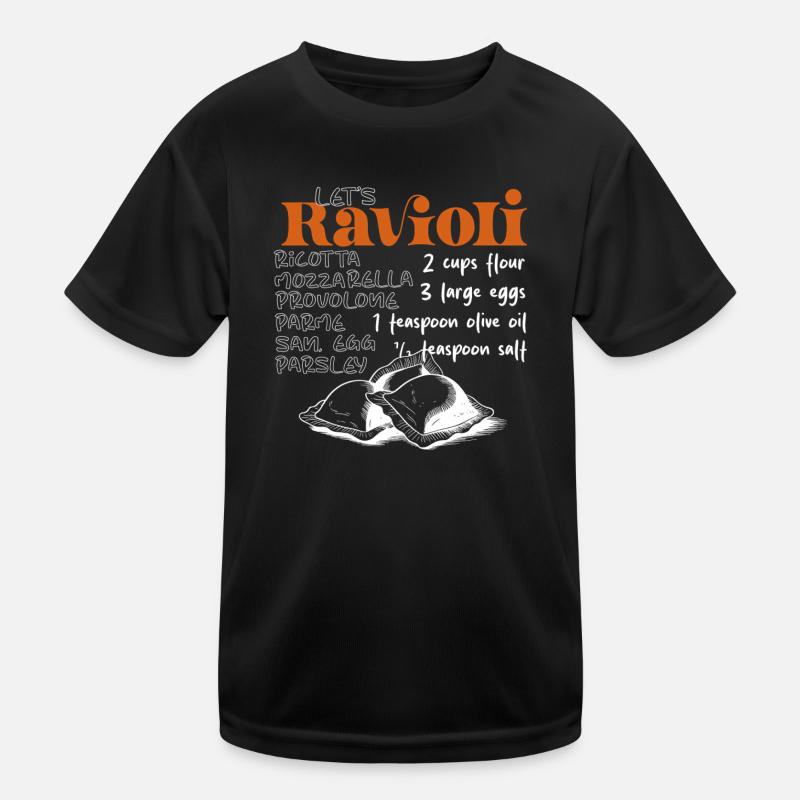 Let's Ravioli - Das Rezept Kinder Funktions-T-Shirt