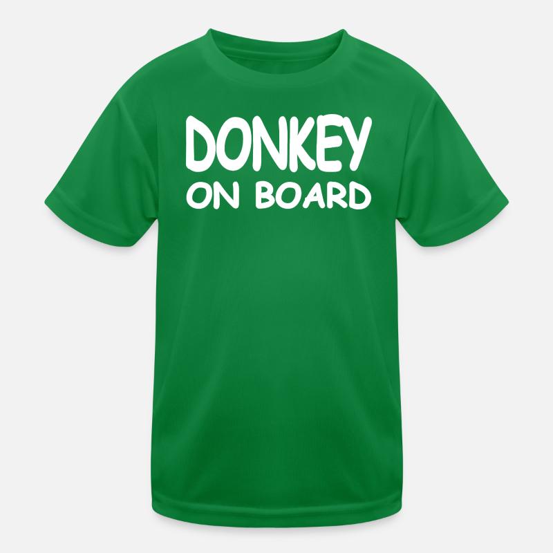 Esel Kinder Funktions-T-Shirt