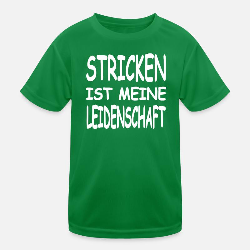 Stricken Kinder Funktions-T-Shirt