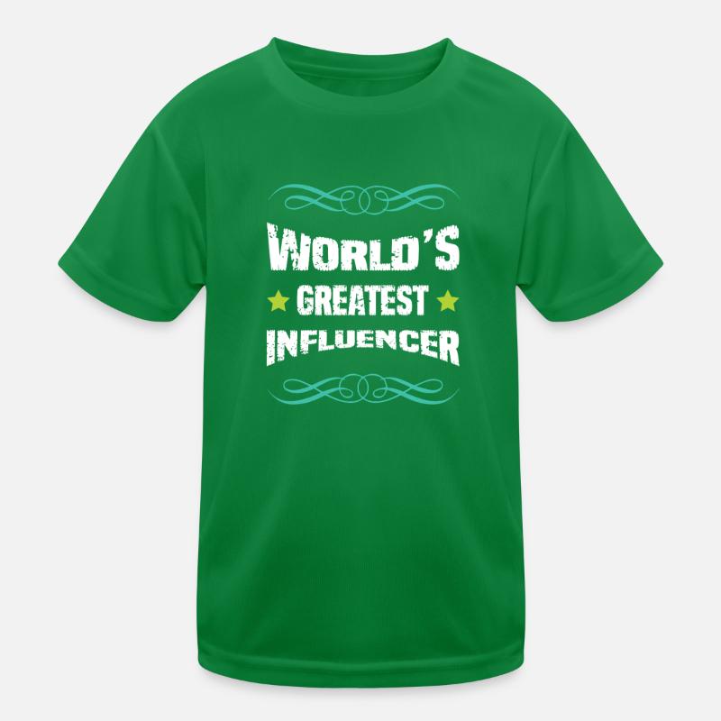 Weltbester Influencer Kinder Funktions-T-Shirt