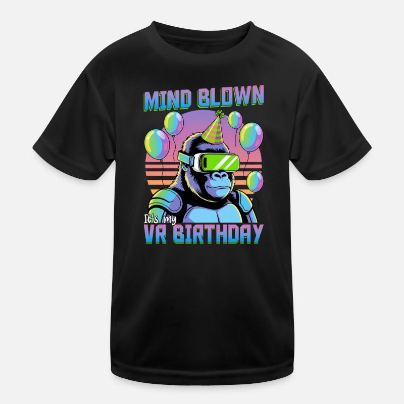 Birthday Gamer VR Kinder Funktions-T-Shirt