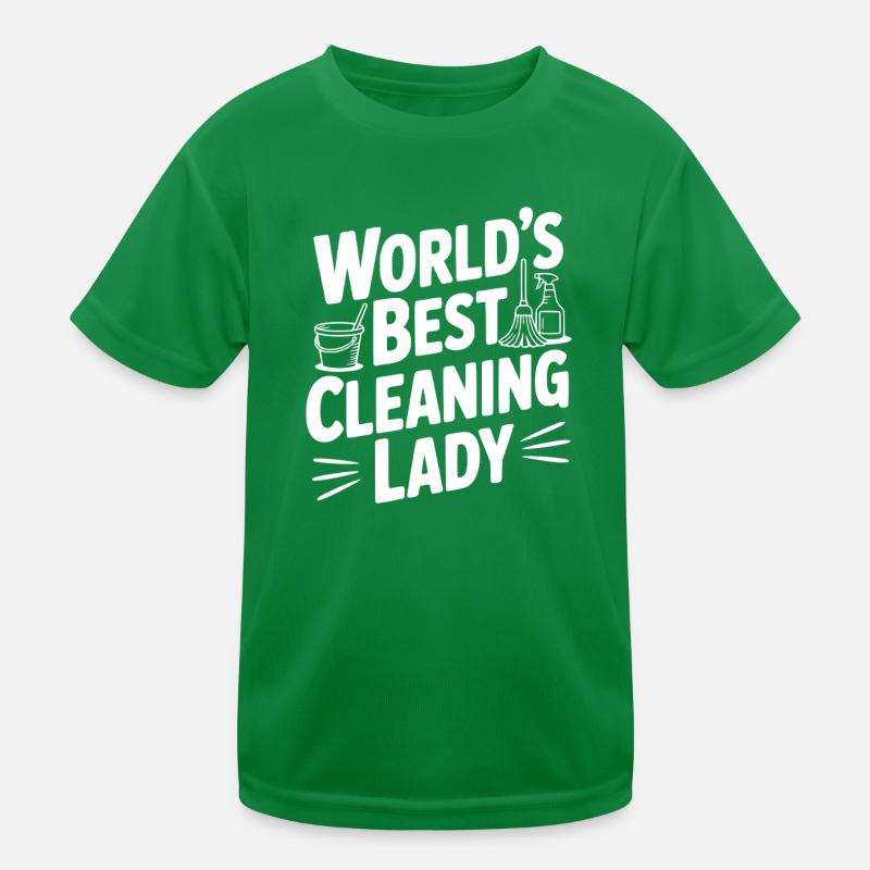 Die beste Putzfrau der Welt Kinder Funktions-T-Shirt