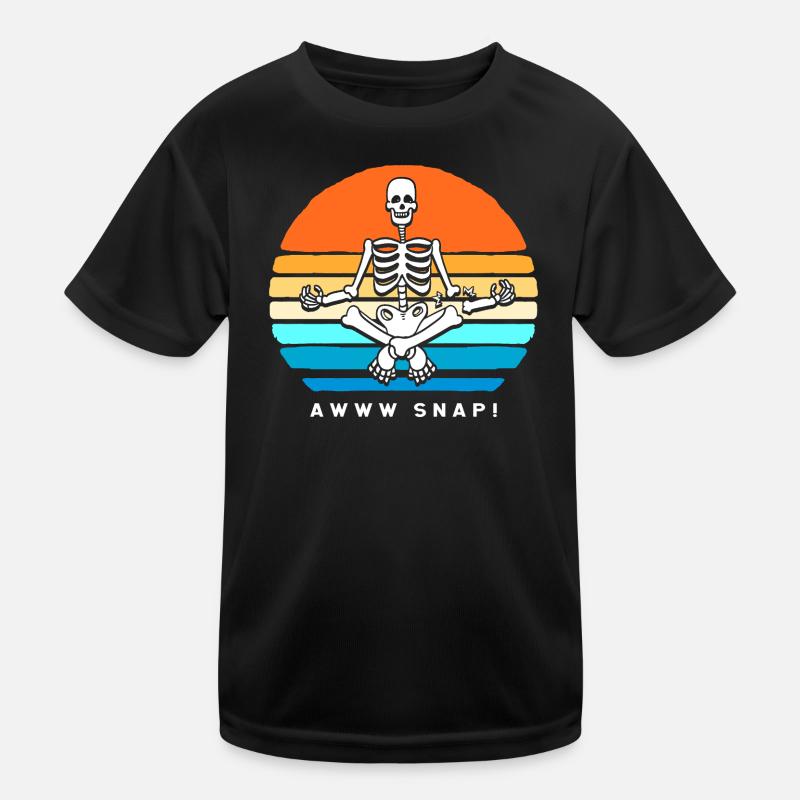 Arm Fracture Halloween Skeleton Bone Bone Fracture Kids Functional T-Shirt