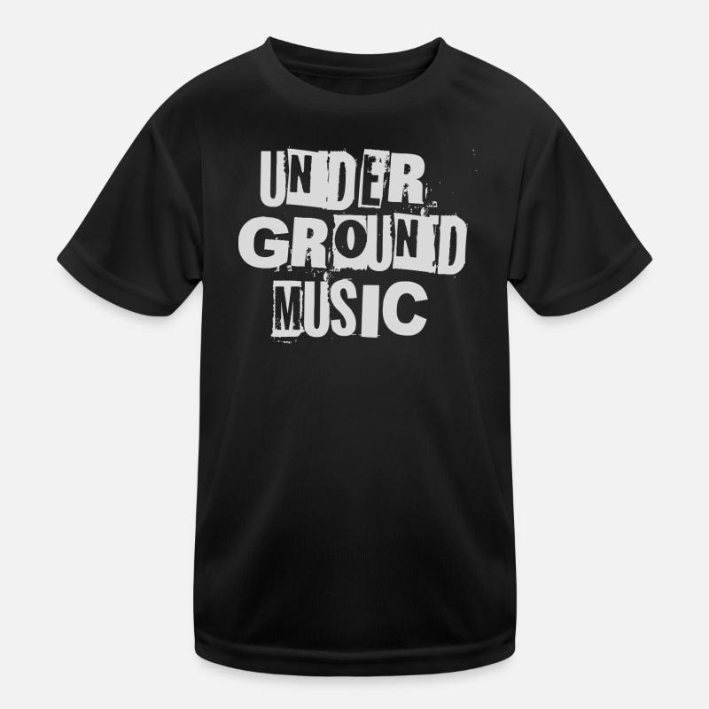 Underground Music Bold Graphic Kids Functional T-Shirt