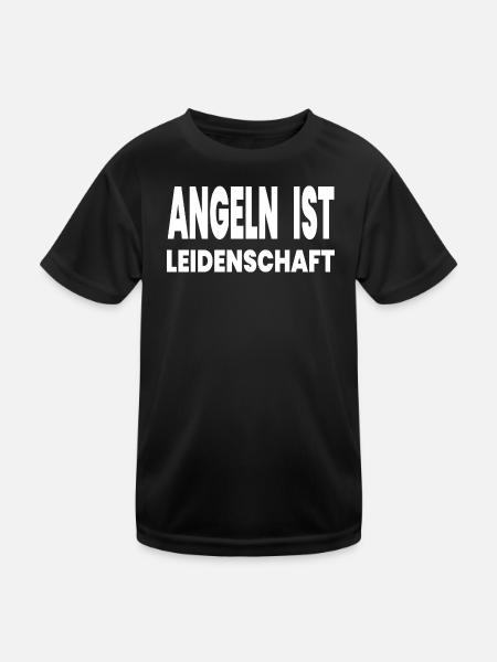 Angling - Kids Functional T-Shirt - black - Front