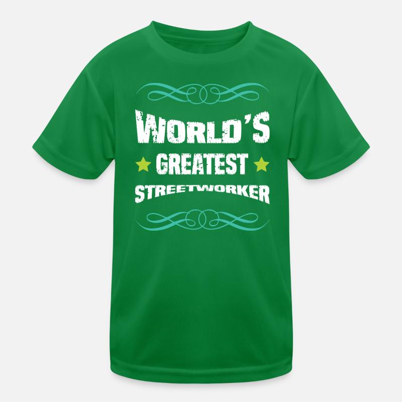 Weltbester Straßenarbeiter Kinder Funktions-T-Shirt