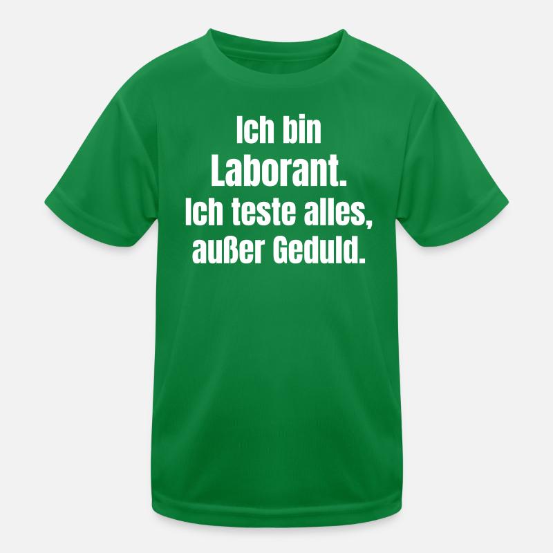 Technicien de laboratoire disant sans patience T-shirt sport Enfant