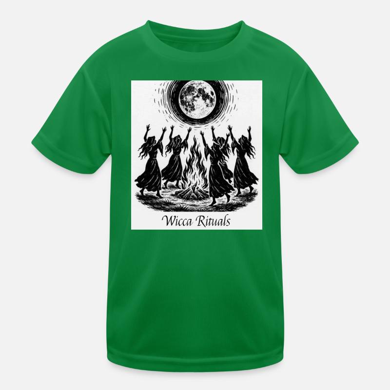 Wicca Rituals Kids Functional T-Shirt