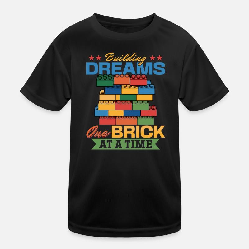Building Blocks Kids Brick Builder Kinder Funktions-T-Shirt