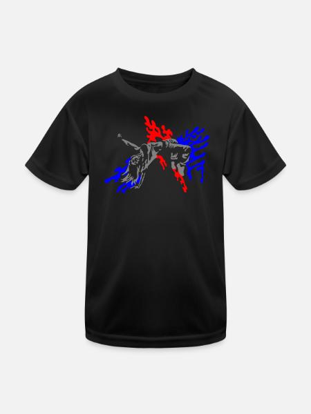 Hip-Hop girl - Kinder Funktions-T-Shirt - Schwarz