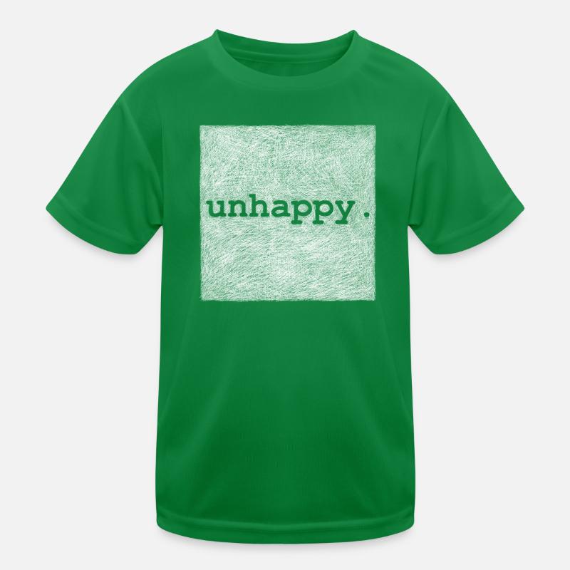 unhappy - White version Kids Functional T-Shirt