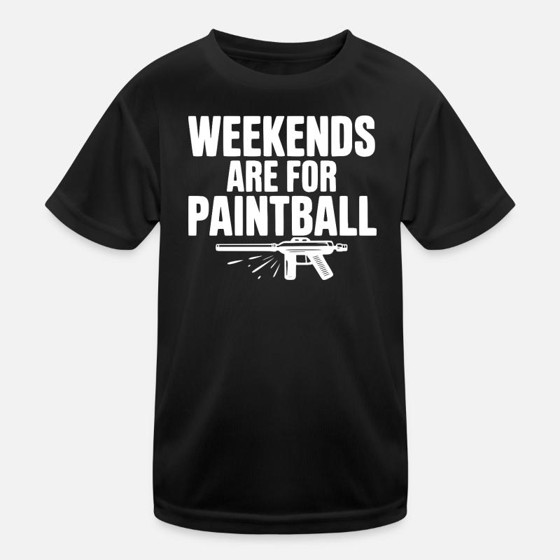 Weekends Are For Paintball Kids Functional T-Shirt