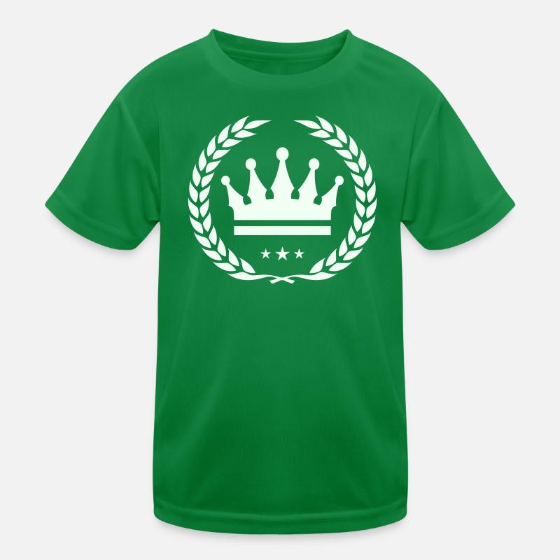 Conception de l’emblème du feuillage de la couronne T-shirt sport Enfant