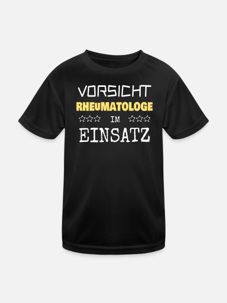 Berufung Rheumatologe - Kinder Funktions-T-Shirt - Schwarz - Vorne