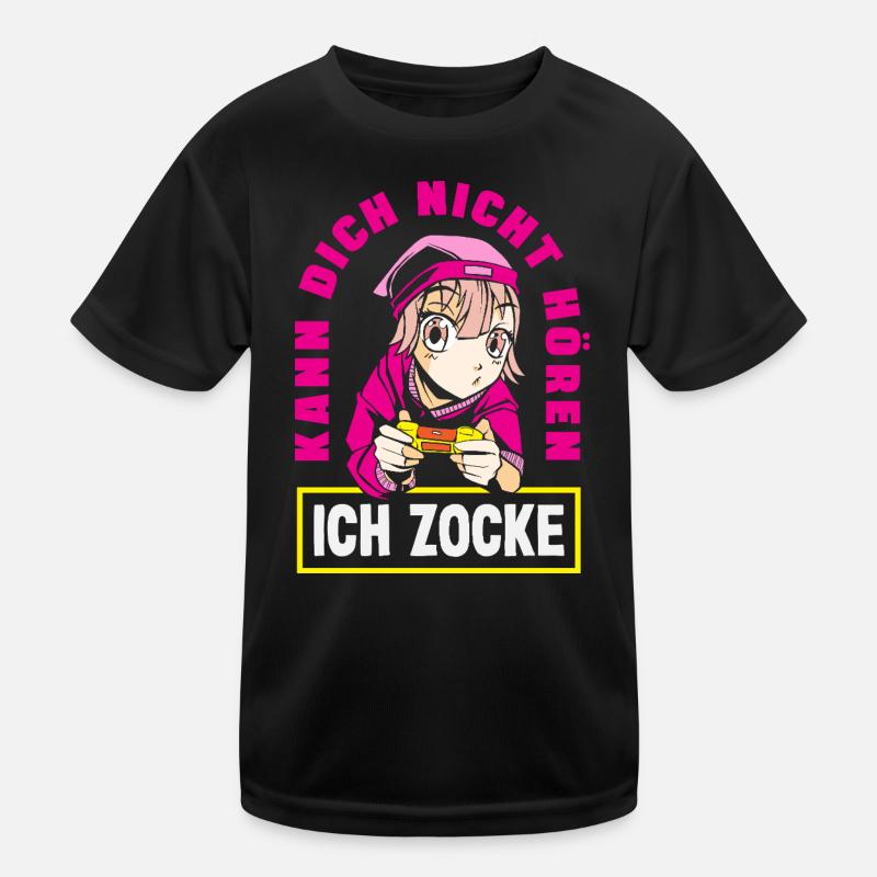 Kann dich nicht hören – ich zocke Kinder Funktions-T-Shirt