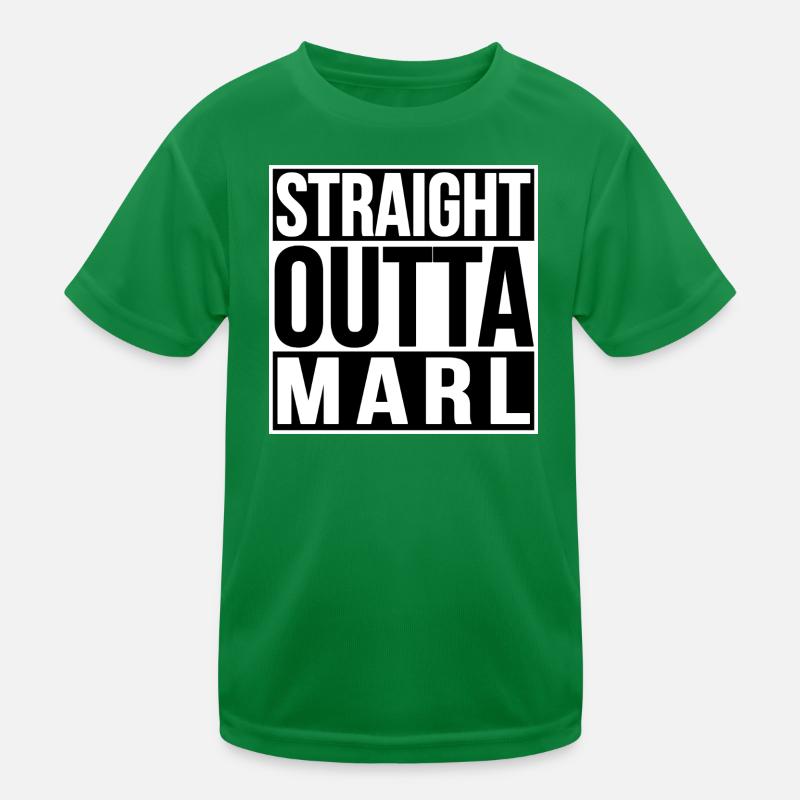Straight Outta Marl Kinder Funktions-T-Shirt