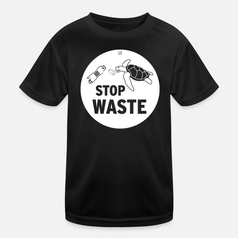 STOP WASTE Kids Functional T-Shirt