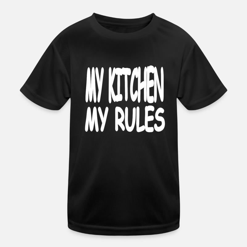 Küche - Kinder Funktions-T-Shirt - Schwarz