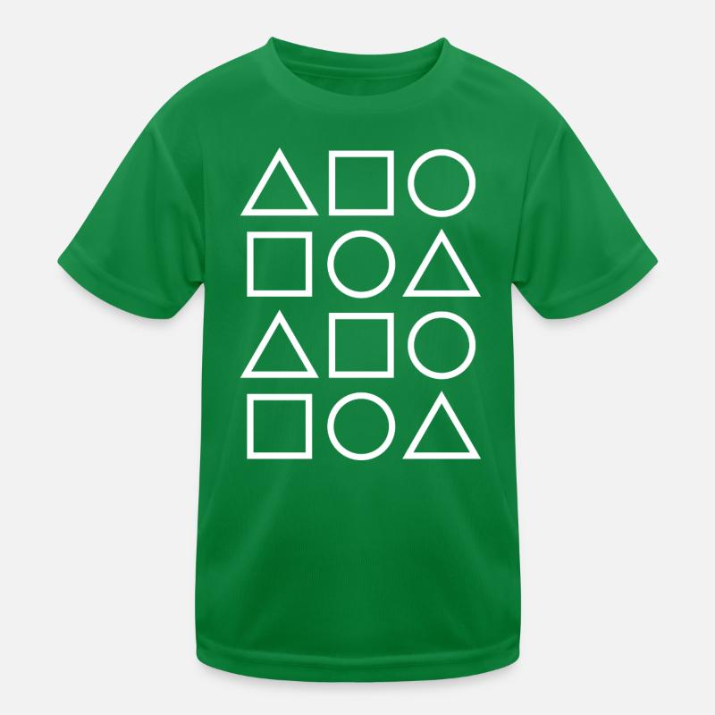 Grille de glyphes géométriques T-shirt sport Enfant