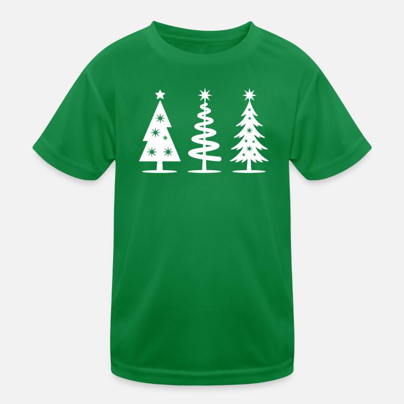 Weihnachtsbäume Kinder Funktions-T-Shirt