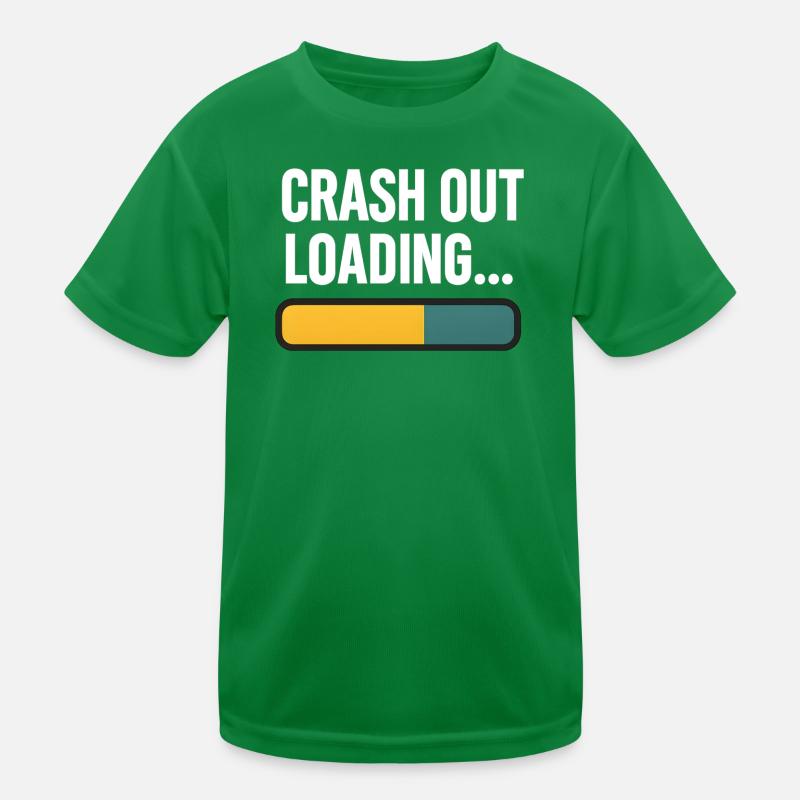 Crash Out Loading Bar, lustiger Spruch Kinder Funktions-T-Shirt