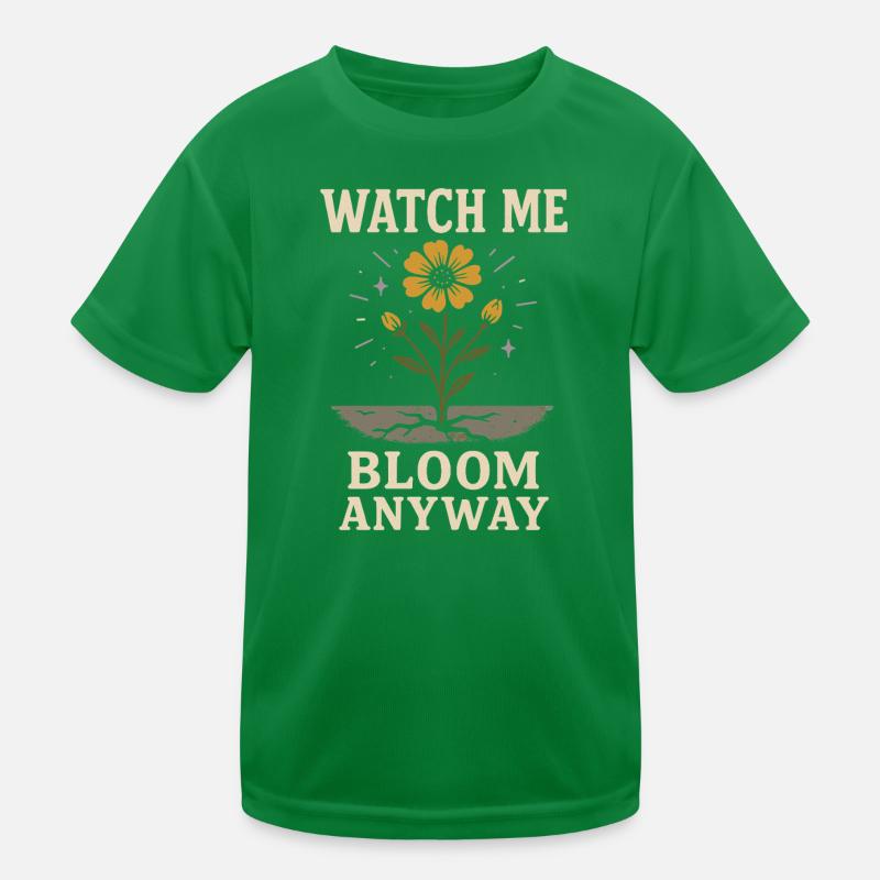 Mindful Growth, Spring Renewal, Kids Functional T-Shirt