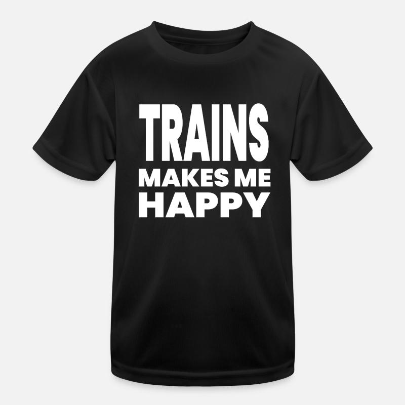 Züge Kinder Funktions-T-Shirt