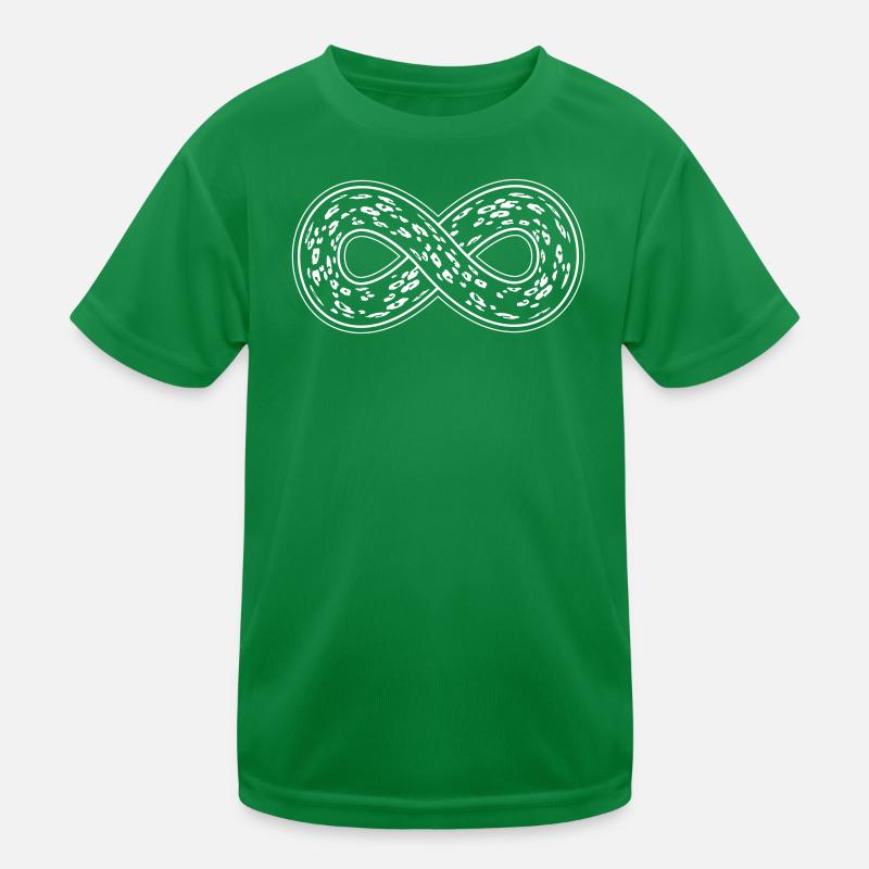 Leopard Infinity mit doppeltem Rand Kinder Funktions-T-Shirt