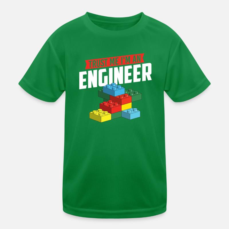 Glaub mir, ich bin ein Ingenieur Brick Builder Block Build Kinder Funktions-T-Shirt