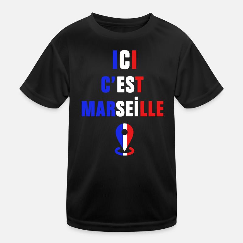 Das ist Marseille Kinder Funktions-T-Shirt