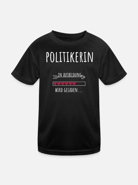 Politics Education Profession aspiring politician - Kids Functional T-Shirt - black - Front