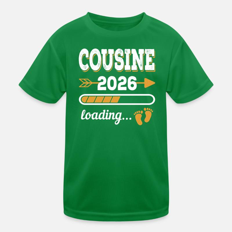 Cousine 2026 Loading Große Cousine Geschenk Kinder Funktions-T-Shirt